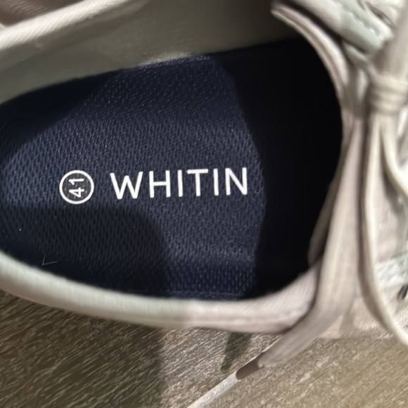 Whitin Mens Wide Toe light Gray Canvas Sneaker Size US 8W/EU41 - Picture 3 of 8